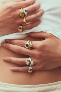 SIMUERO Pinky Rings|Rings>Ola Green