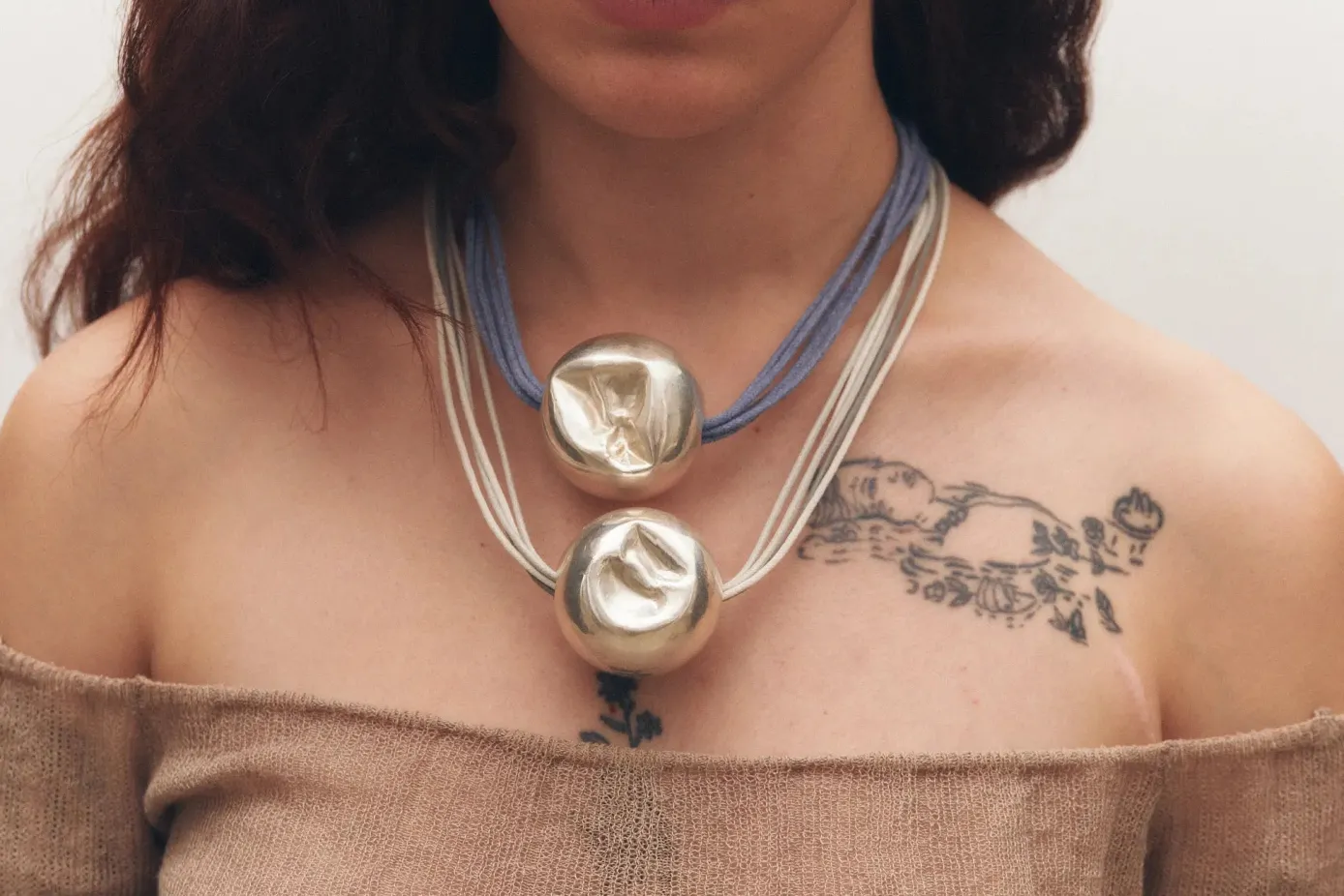 SIMUERO Chokers|Seda Collection>Seda Choker Grey